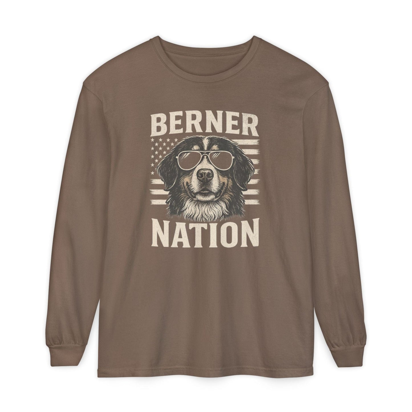 Bernese Mountain Dog Nation Long Sleeve Tee