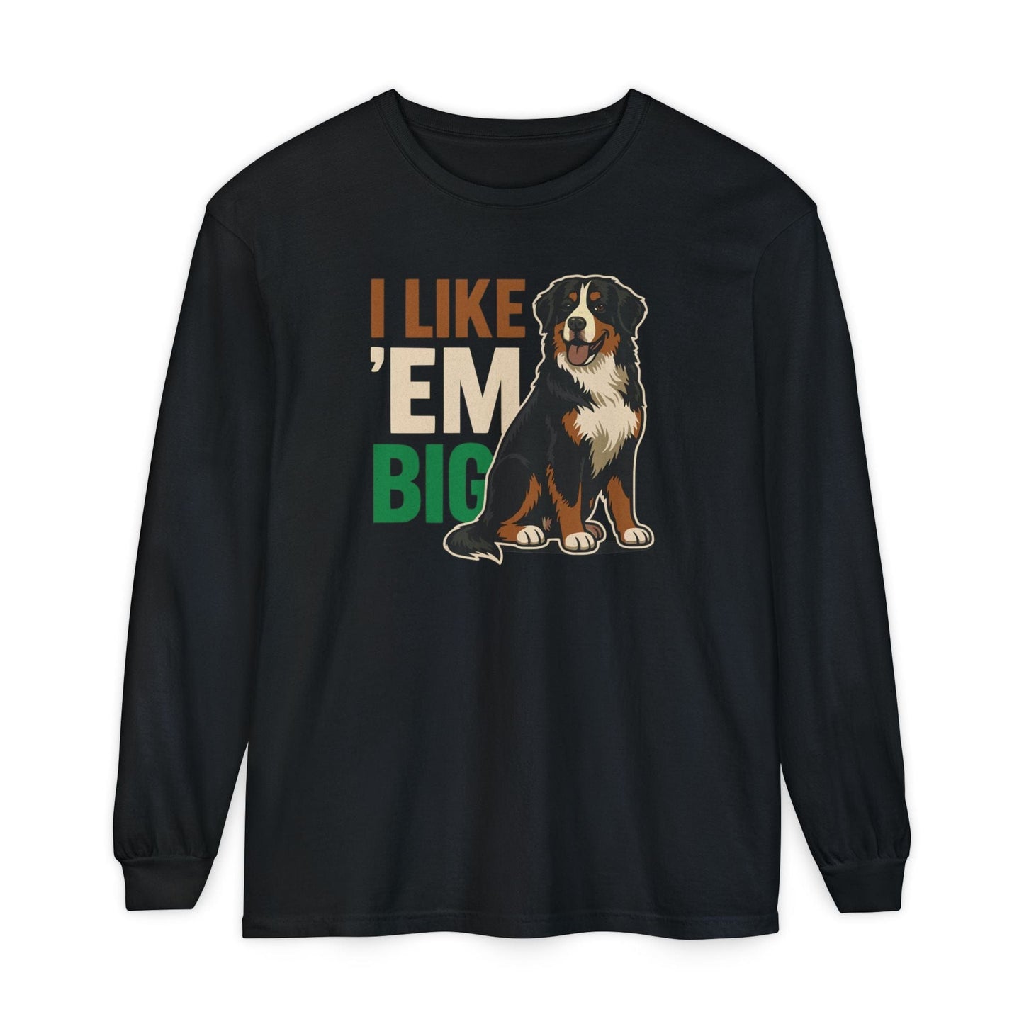 Bernese Mountain Dog Big Long Sleeve Tee