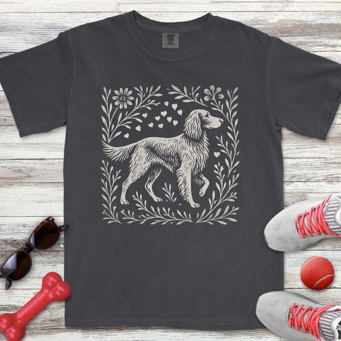 Linocut Irish Setter T-Shirt