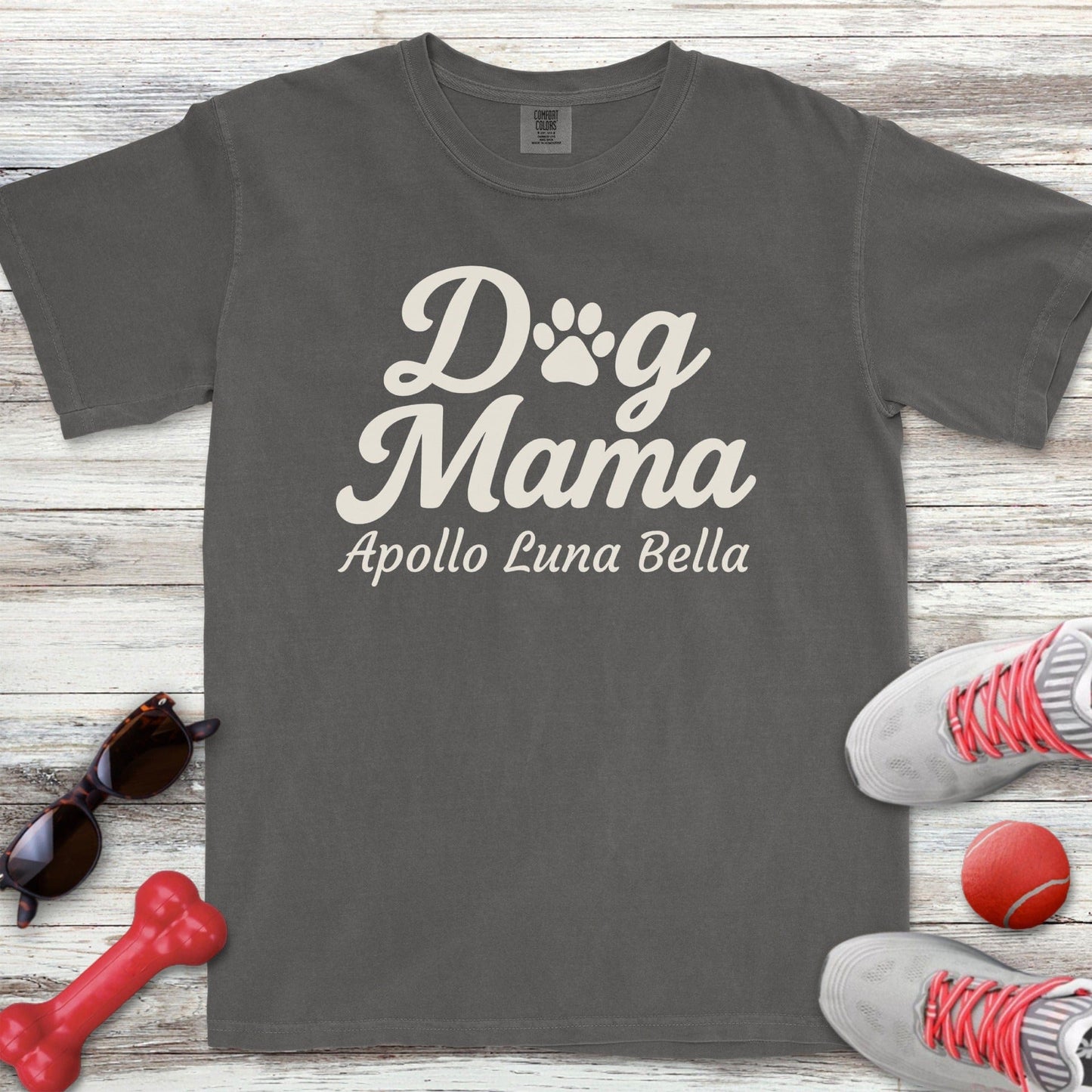 Dog Mama Script Custom T-Shirt