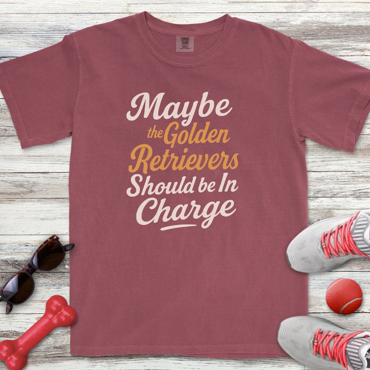 Golden Retrievers in Charge T-Shirt