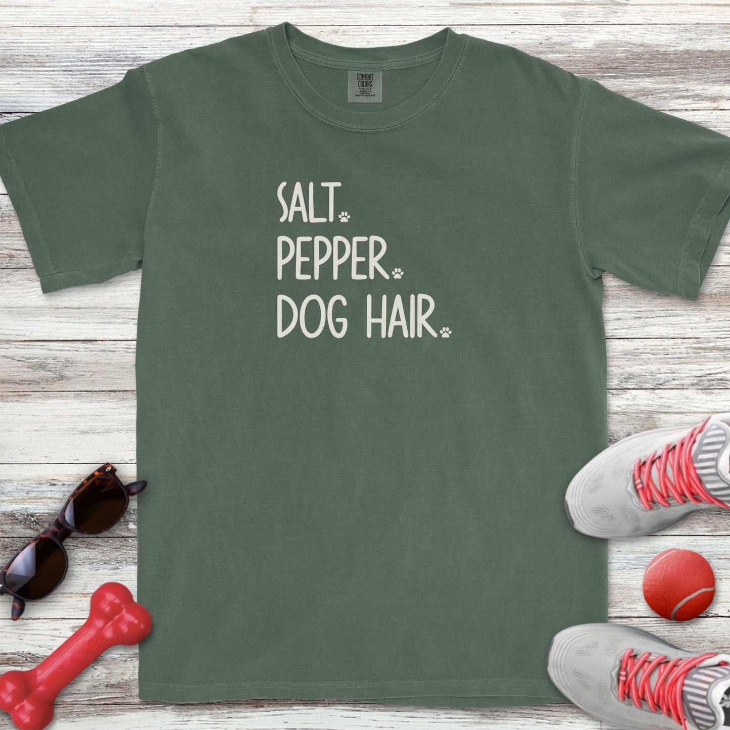 Salt Pepper Dog Hair T-Shirt