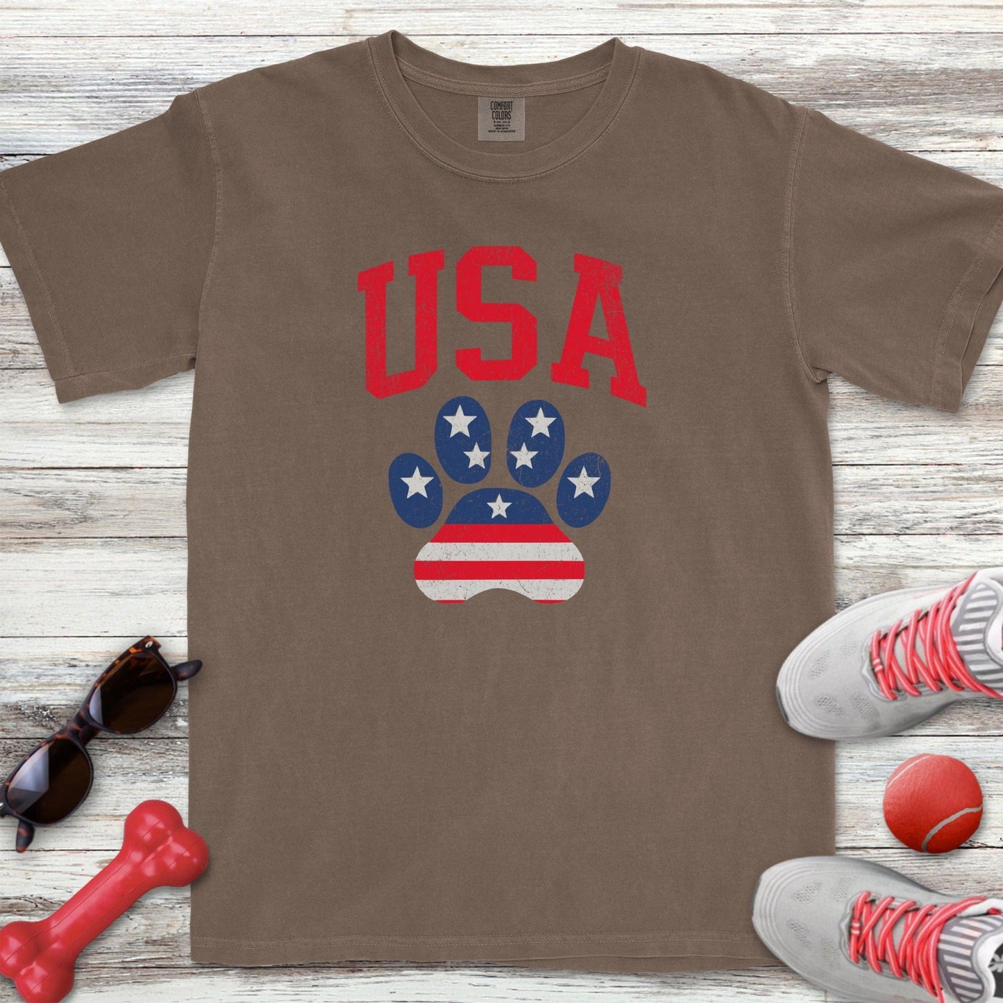 USA Paw Print T-Shirt