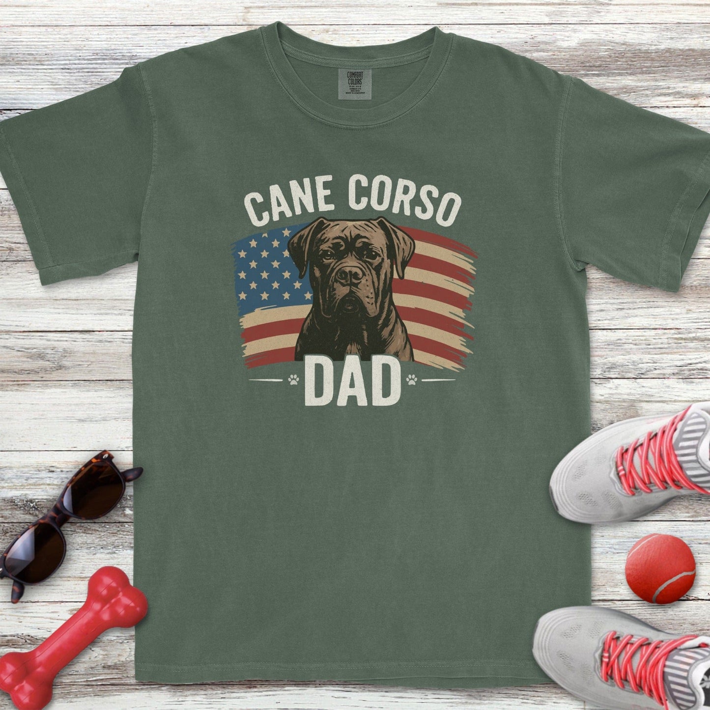 Cane Corso Dad Flag T-Shirt