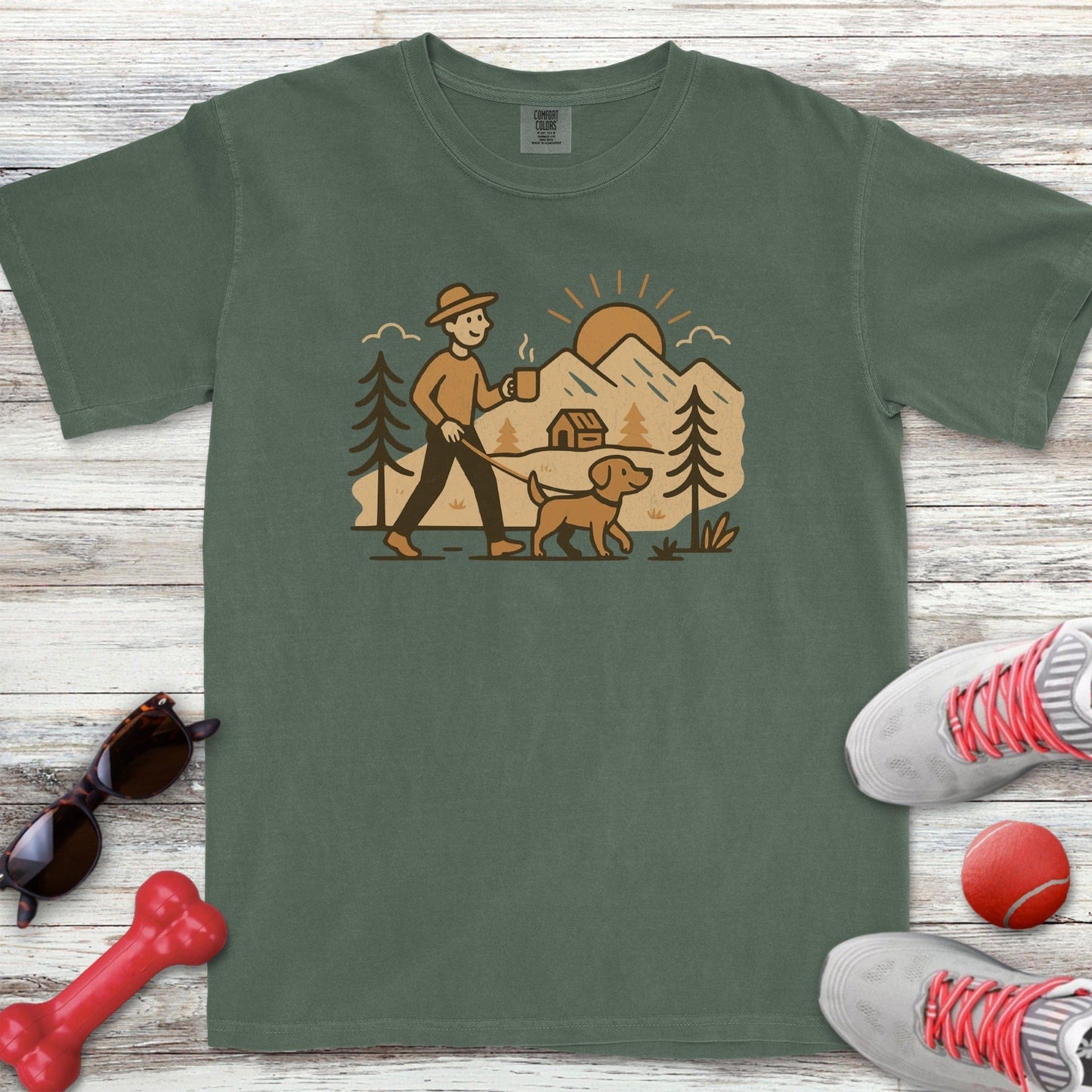 Morning Walk Dad T-Shirt