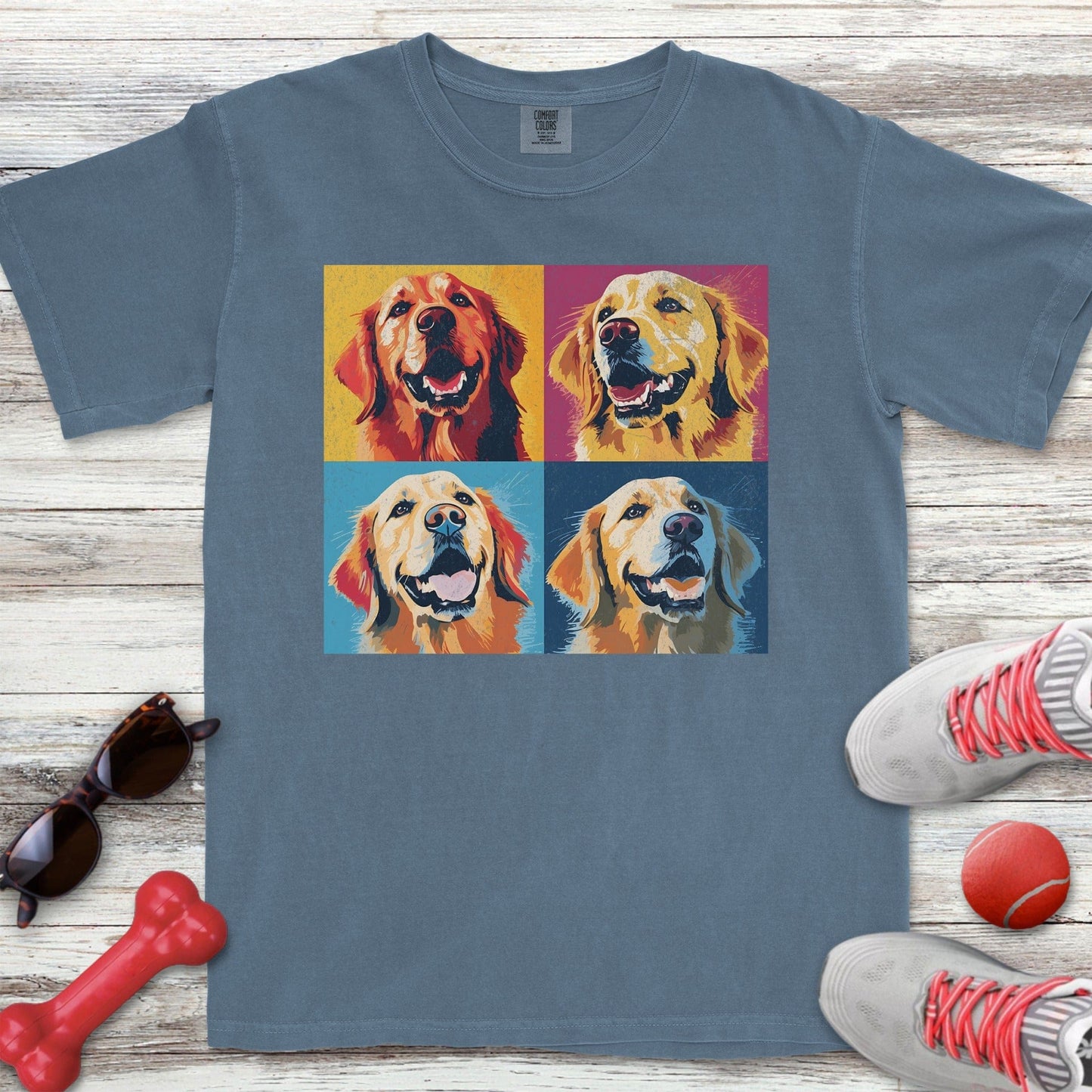 Pop Art Golden Retriever T-Shirt