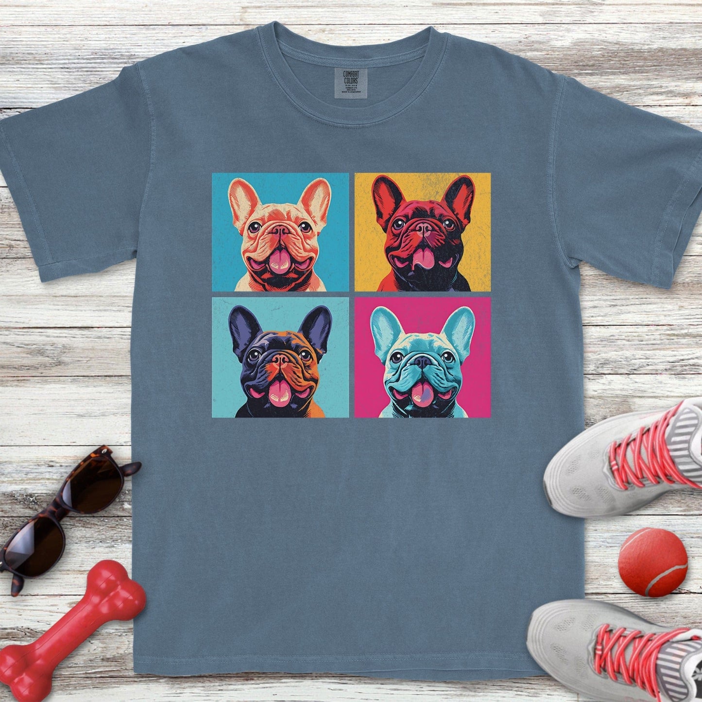 Pop Art French Bulldog T-Shirt