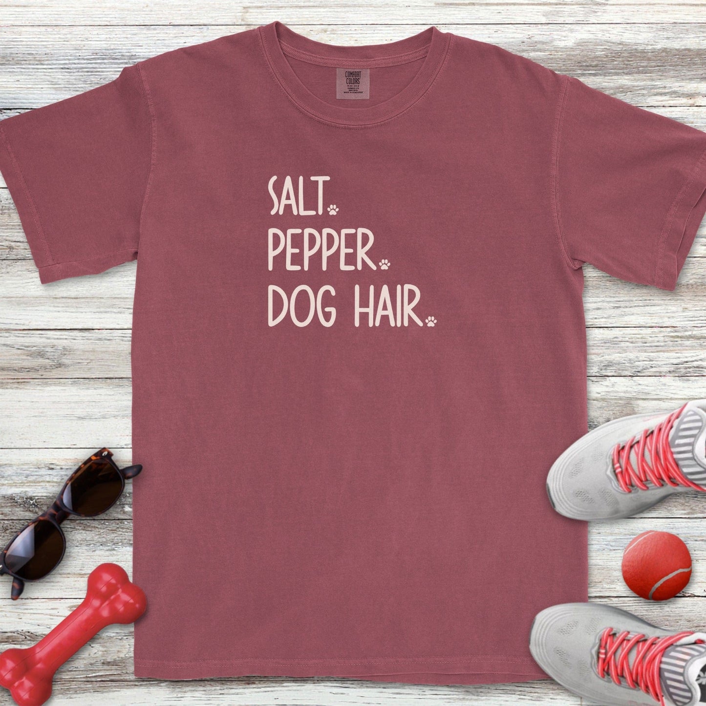 Salt Pepper Dog Hair T-Shirt