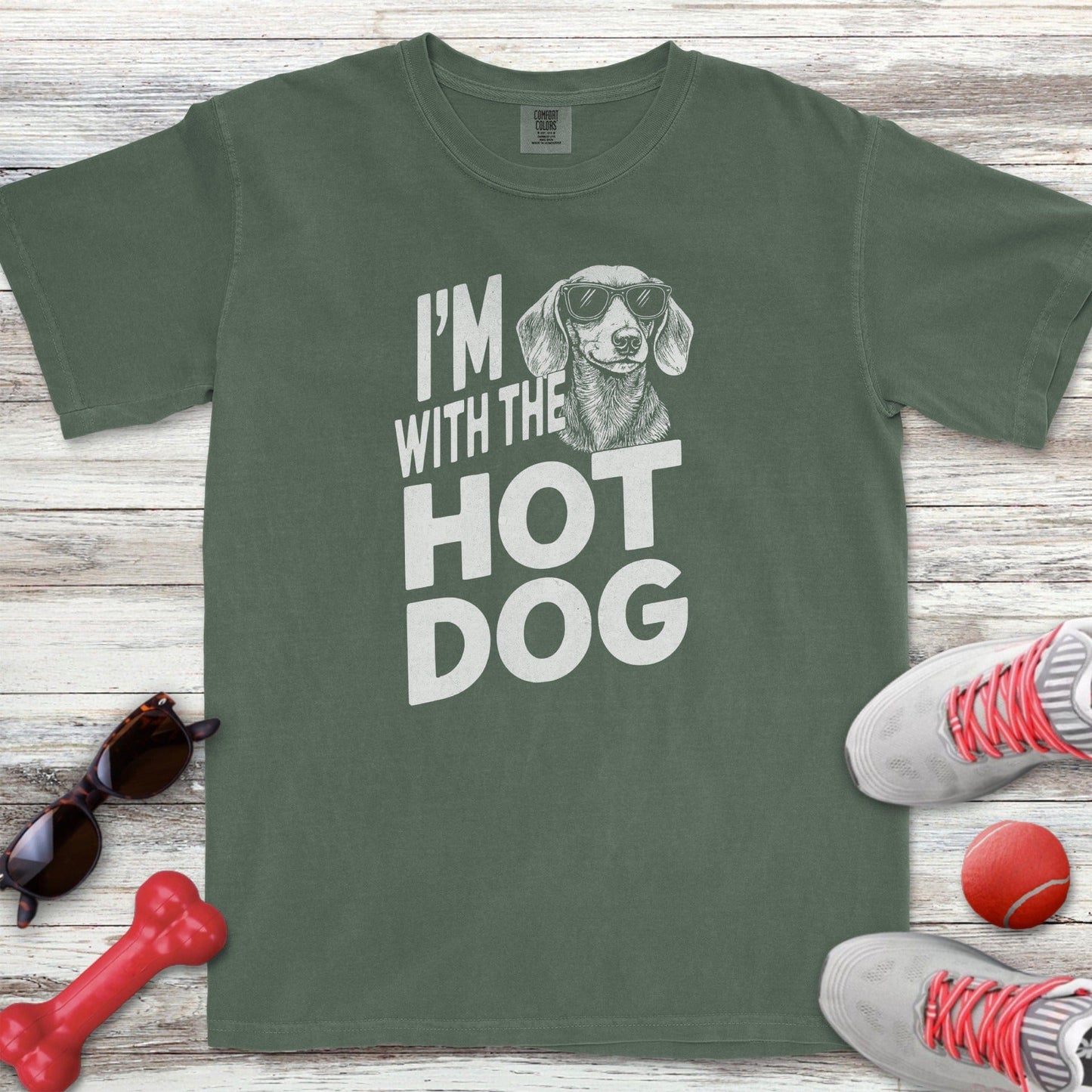 I'm With the Hot Dog T-Shirt