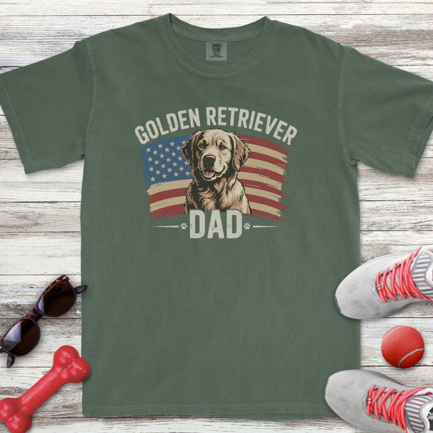Golden Dad Flag T-Shirt