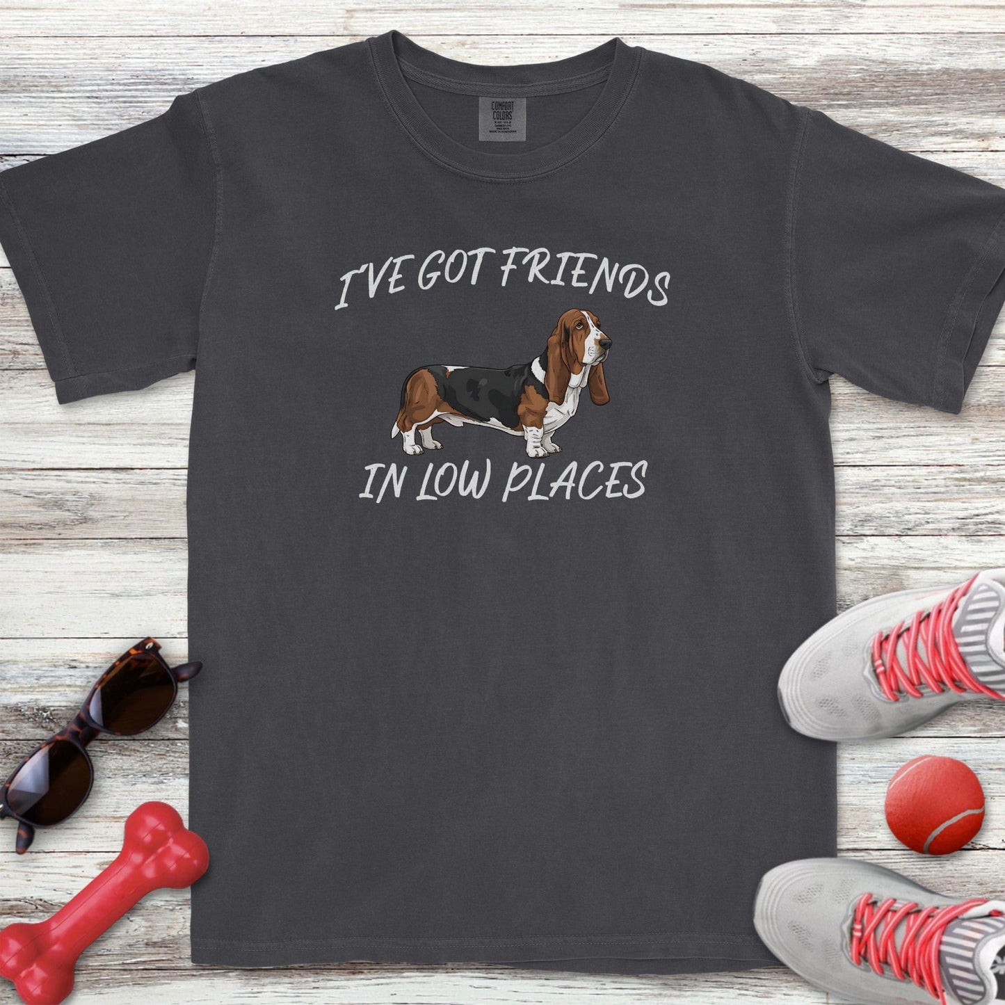 Basset Hound Low Places T-Shirt