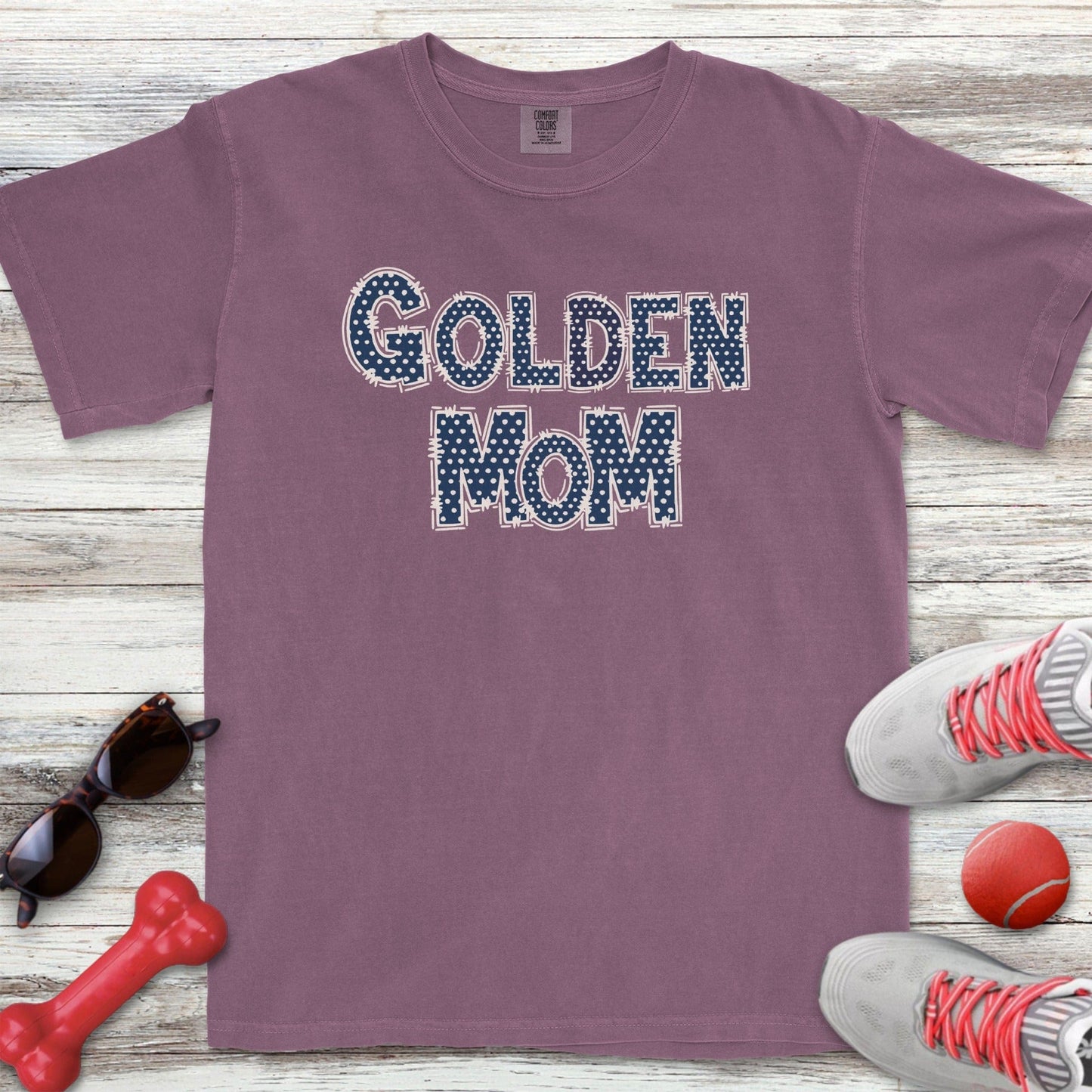Polka Dot Golden Mom T-Shirt