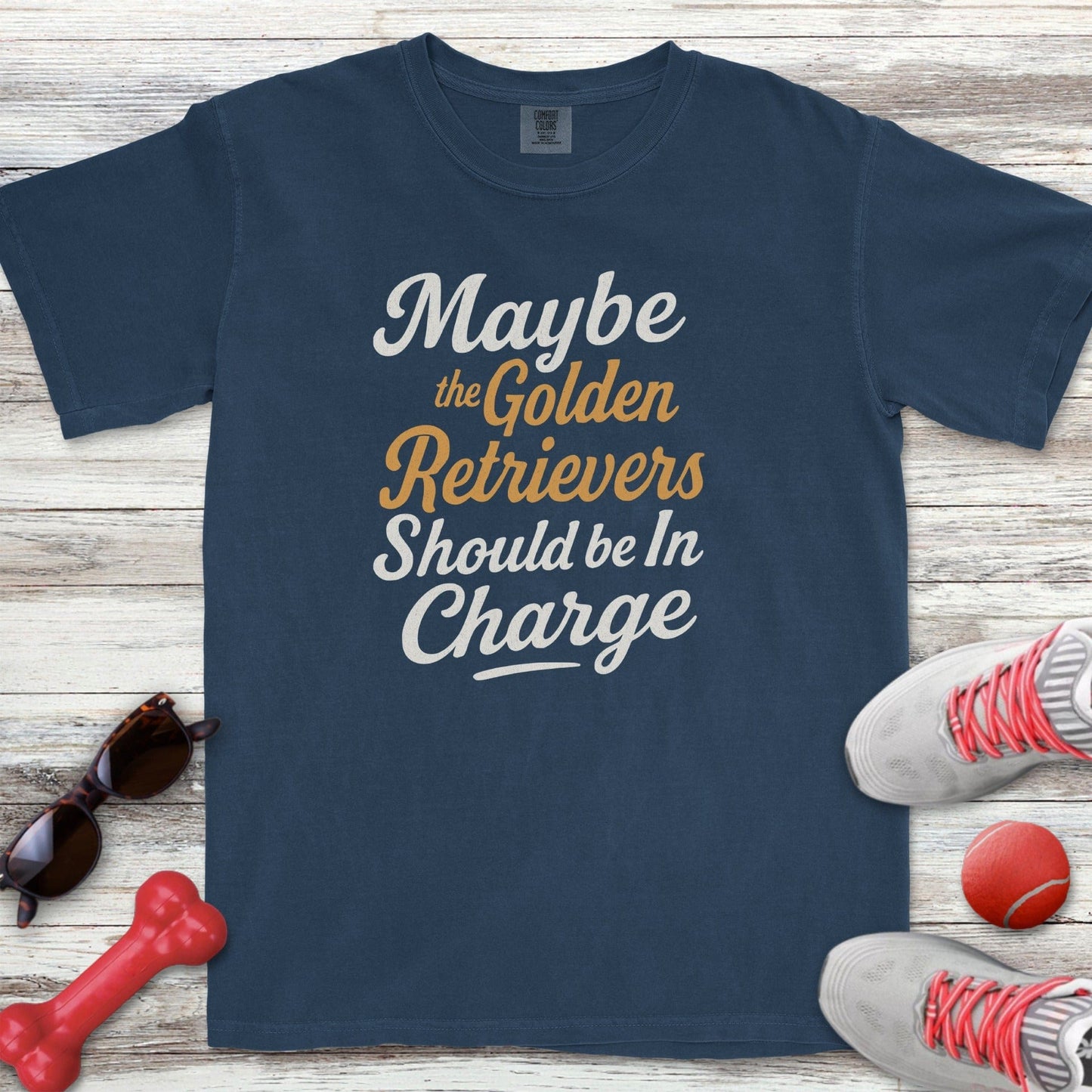 Golden Retrievers in Charge T-Shirt