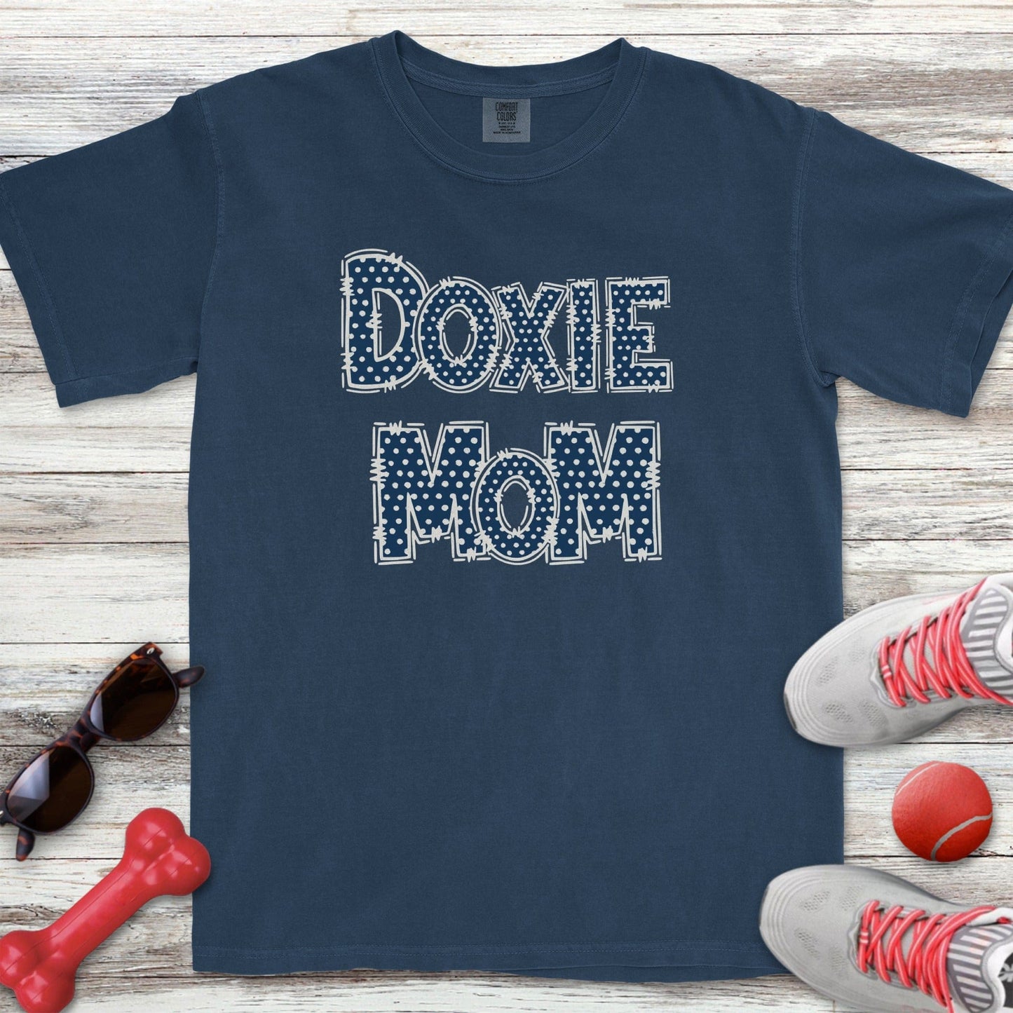 Polka Dot Doxie Mom T-Shirt