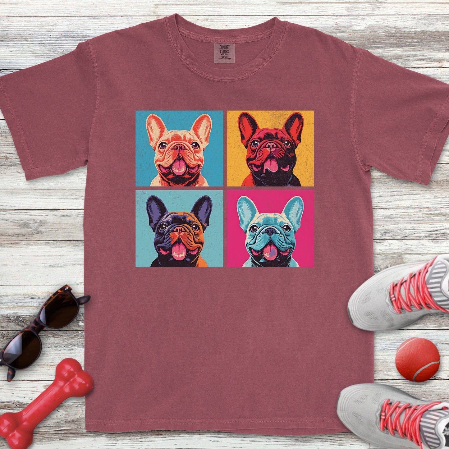 Pop Art French Bulldog T-Shirt