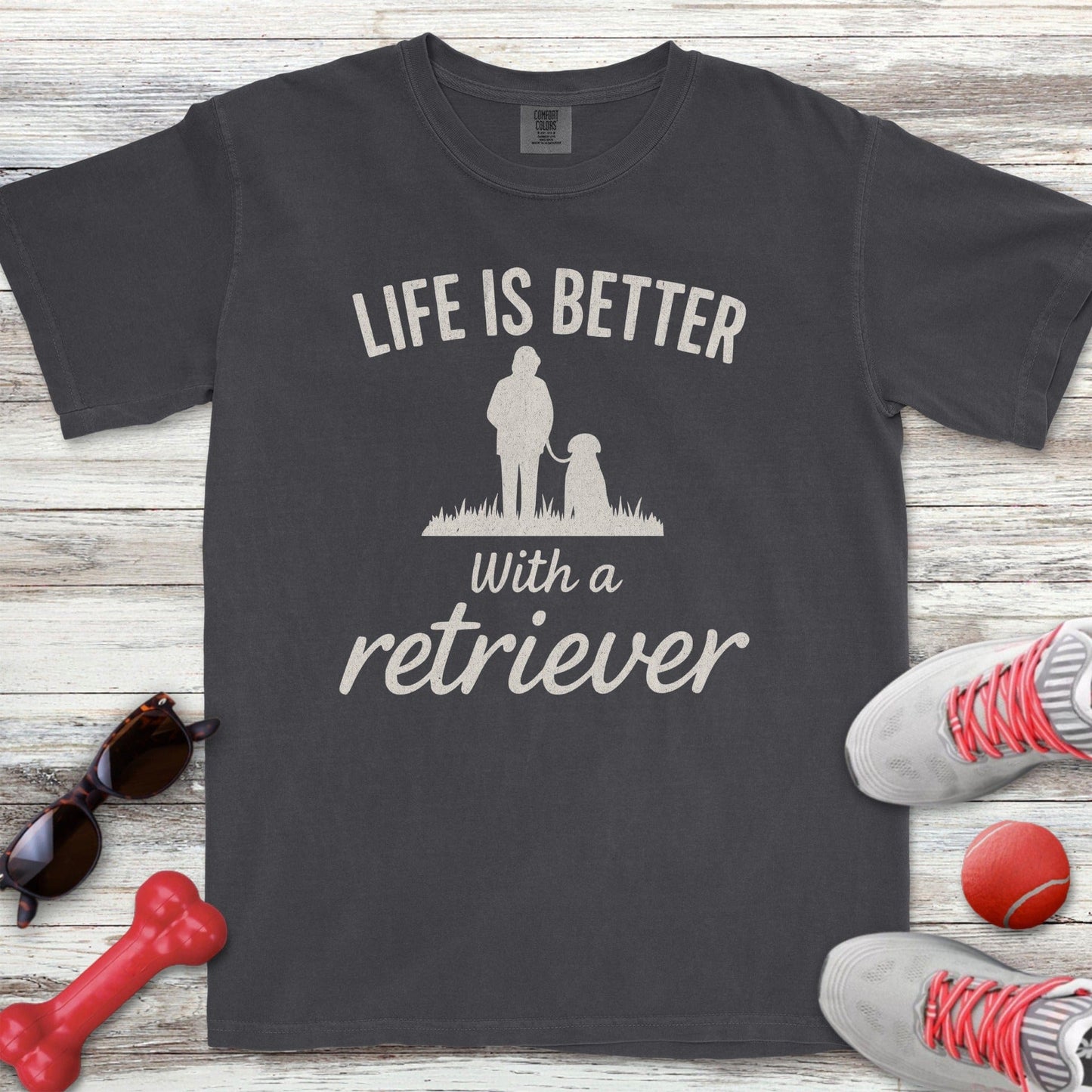 Life is Better Retriever Walk T-Shirt