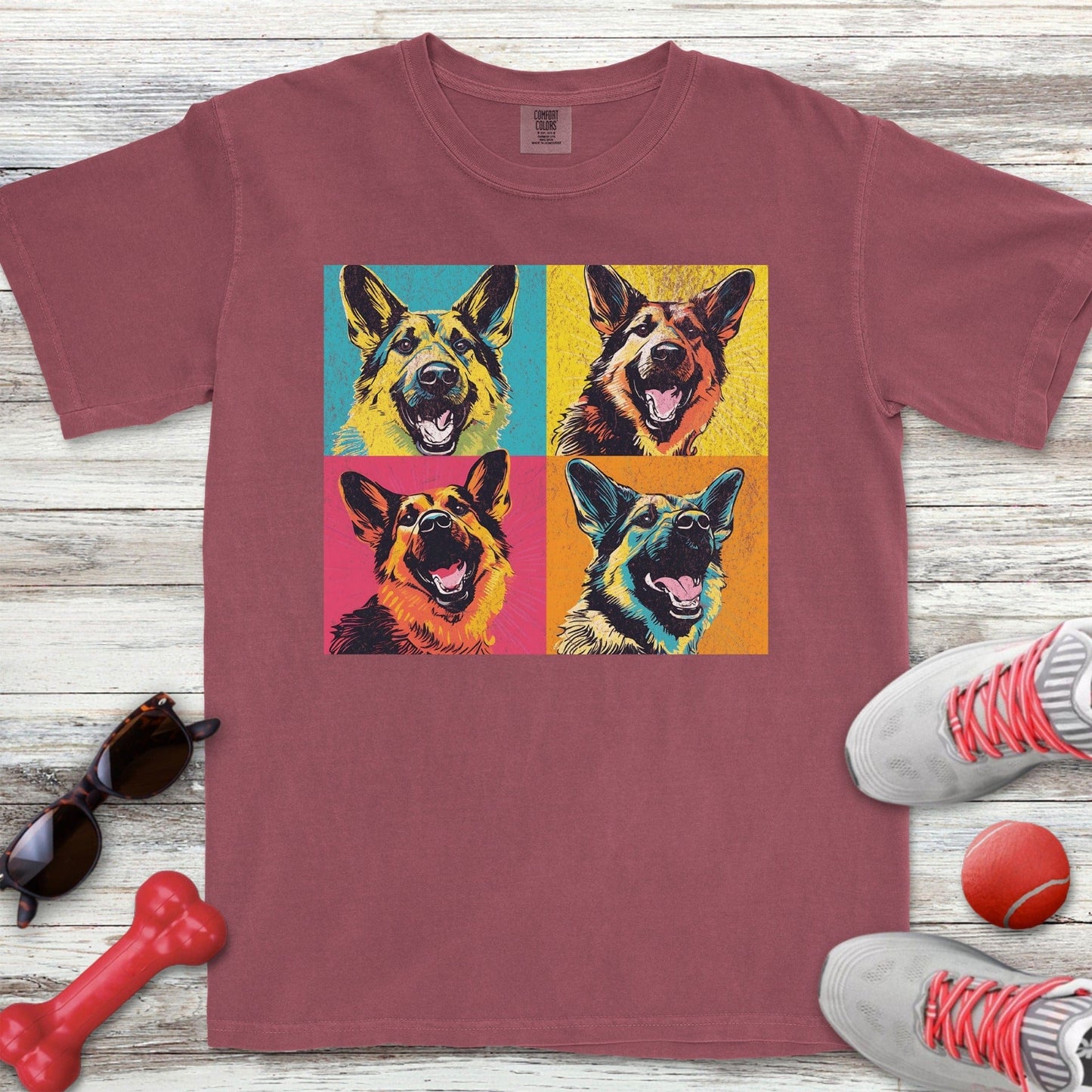 Pop Art German Shepherd T-Shirt