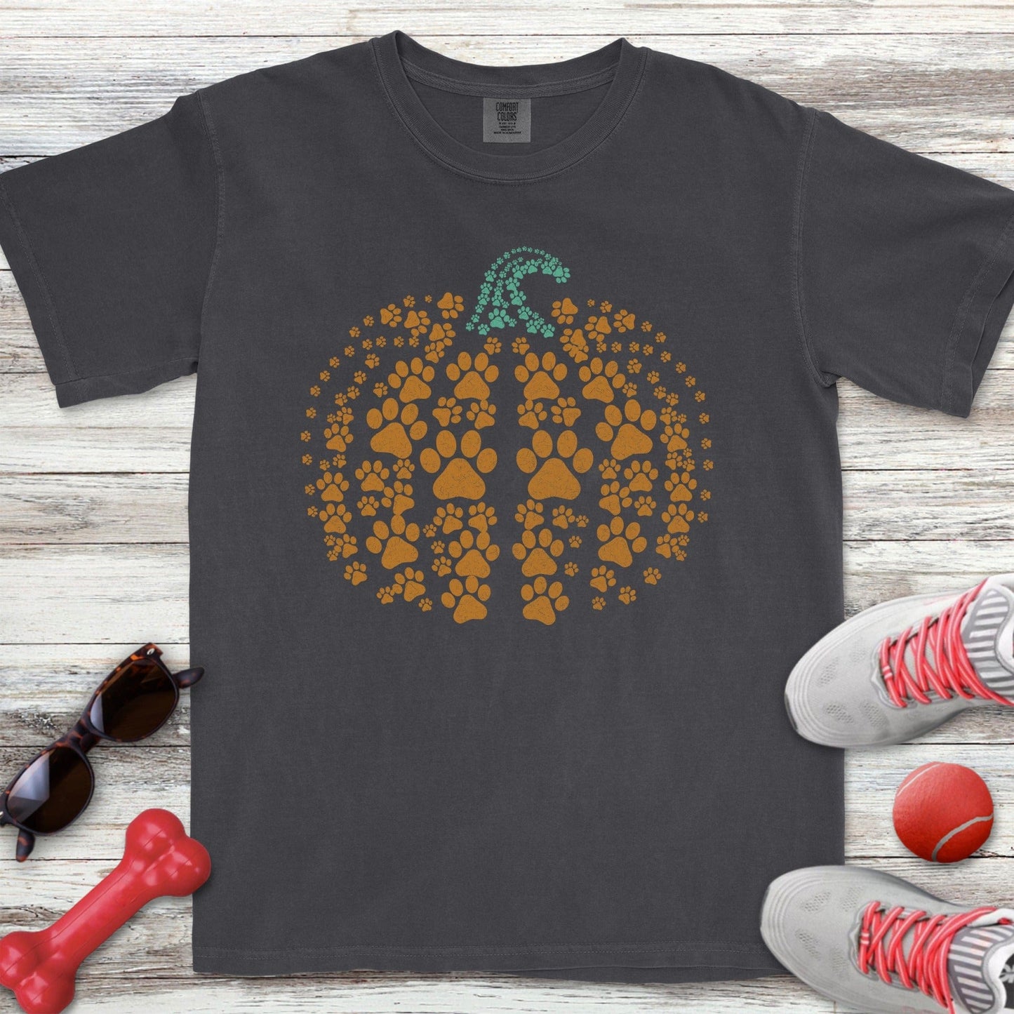 Paw Print Pumpkin T-Shirt