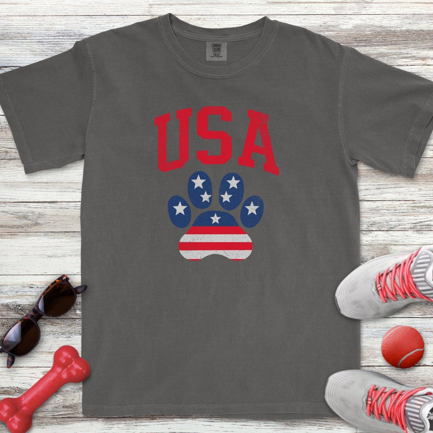 USA Paw Print T-Shirt