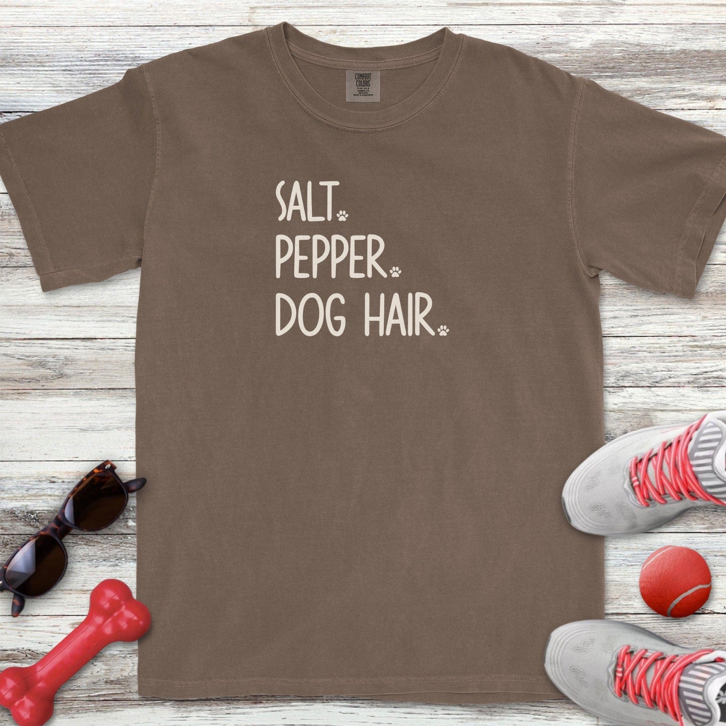 Salt Pepper Dog Hair T-Shirt