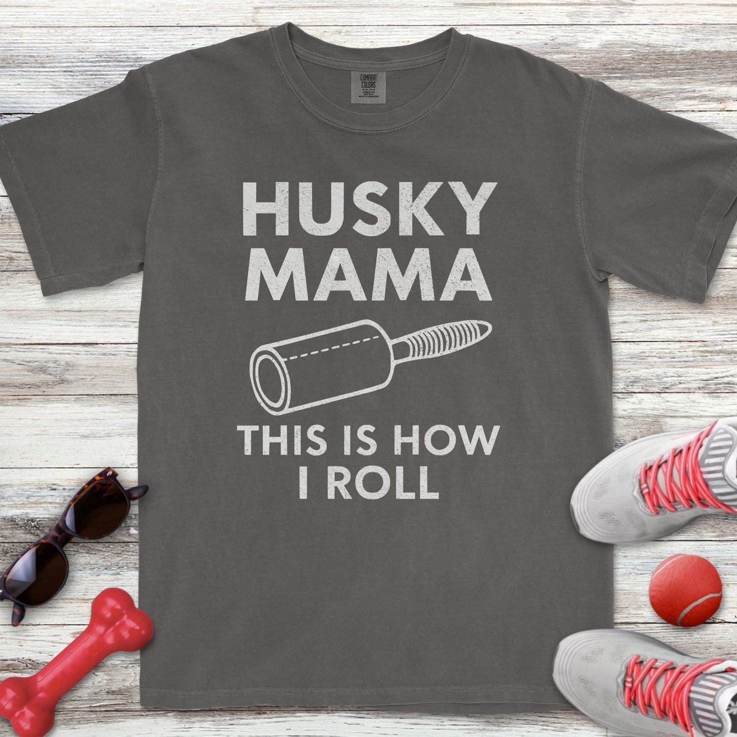 Husky Mama Roll T-Shirt