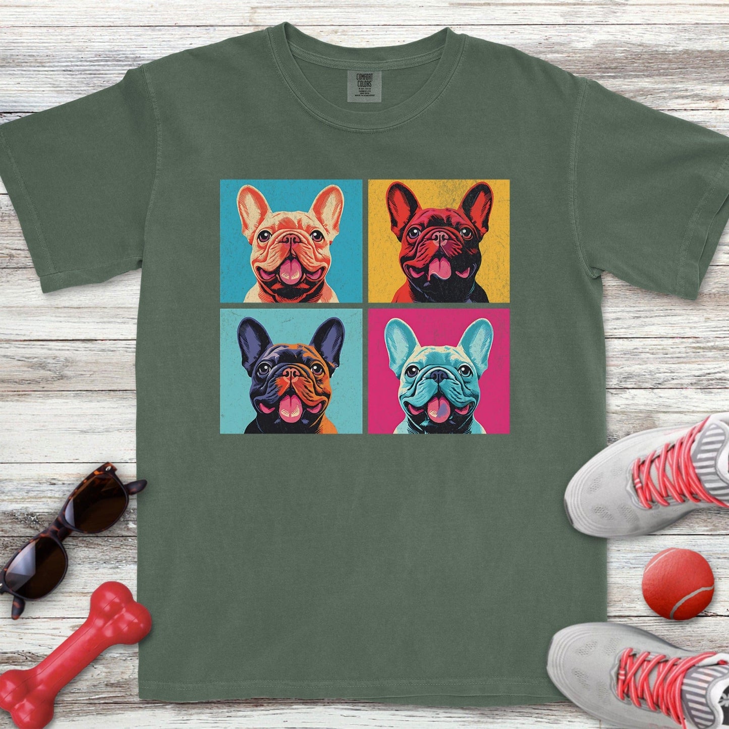 Pop Art French Bulldog T-Shirt