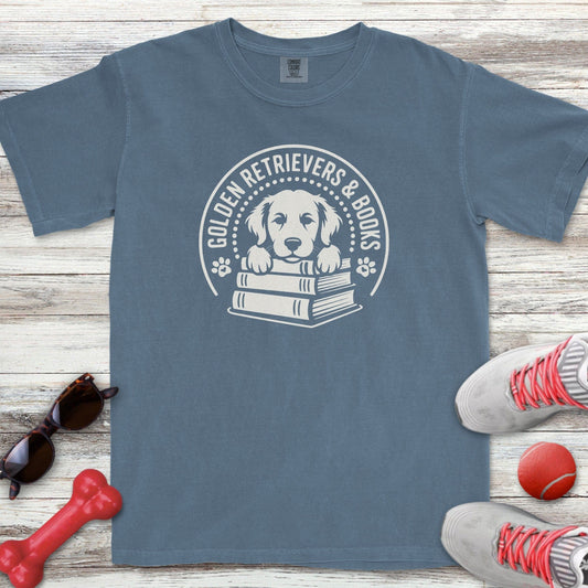 Golden Retrievers & Books T-Shirt