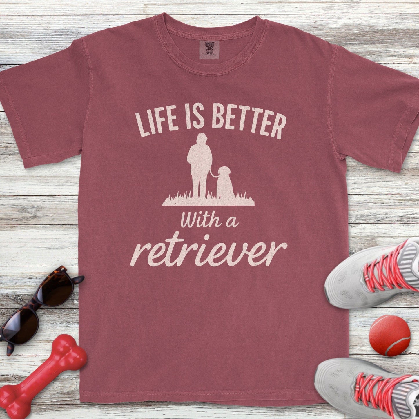 Life is Better Retriever Walk T-Shirt