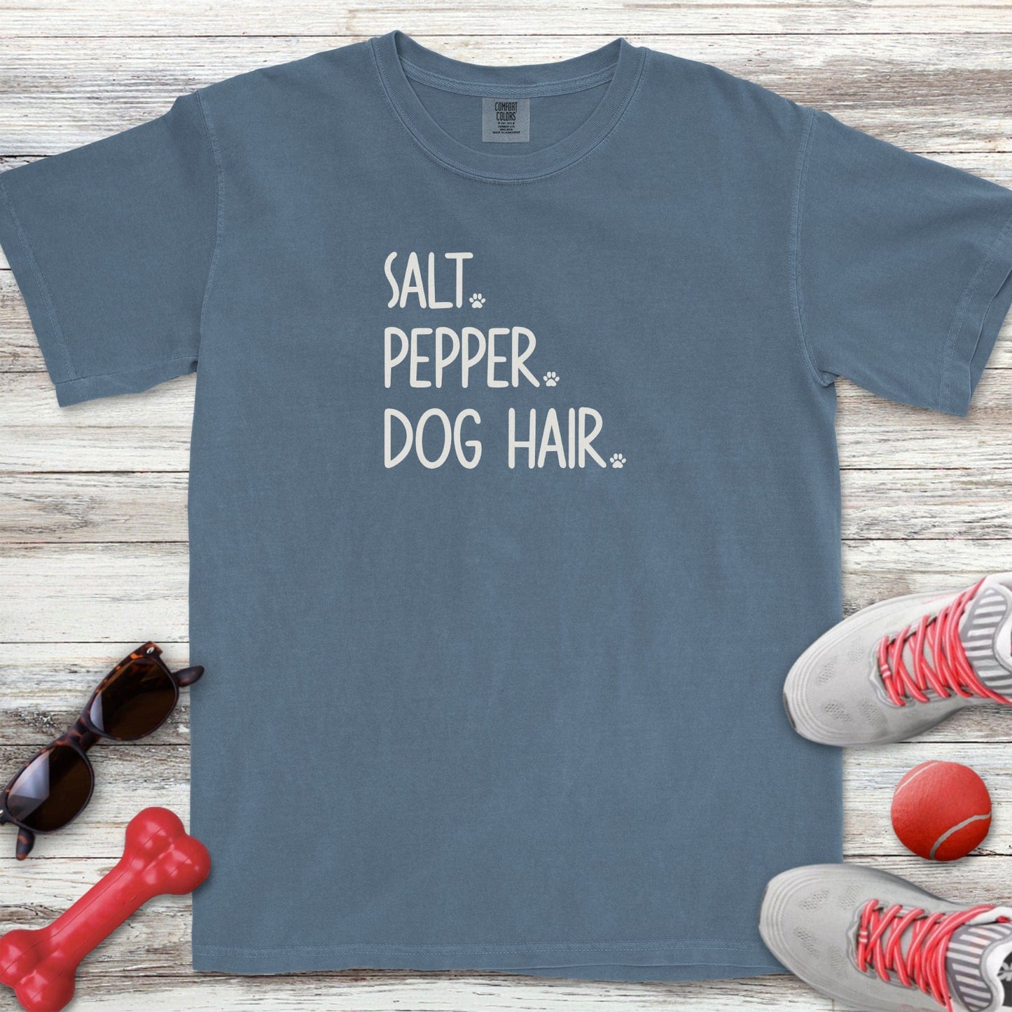 Salt Pepper Dog Hair T-Shirt
