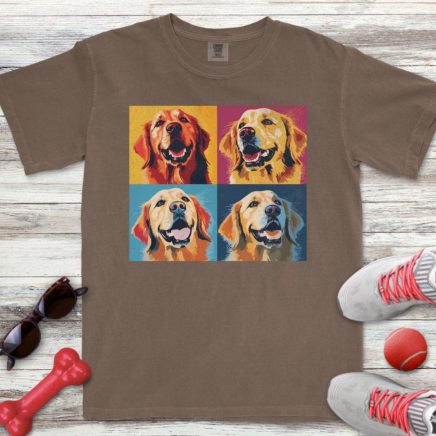Pop Art Golden Retriever T-Shirt