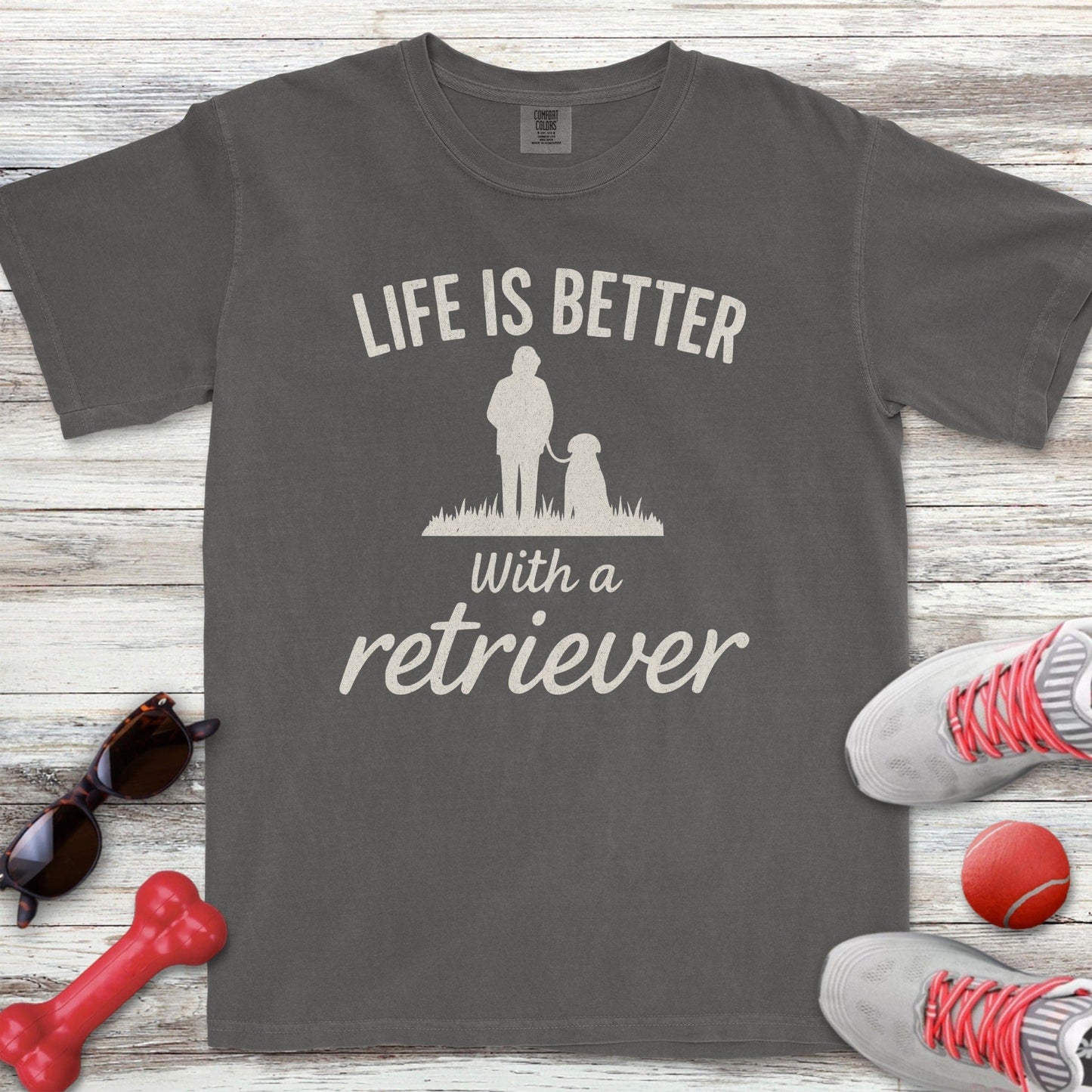 Life is Better Retriever Walk T-Shirt