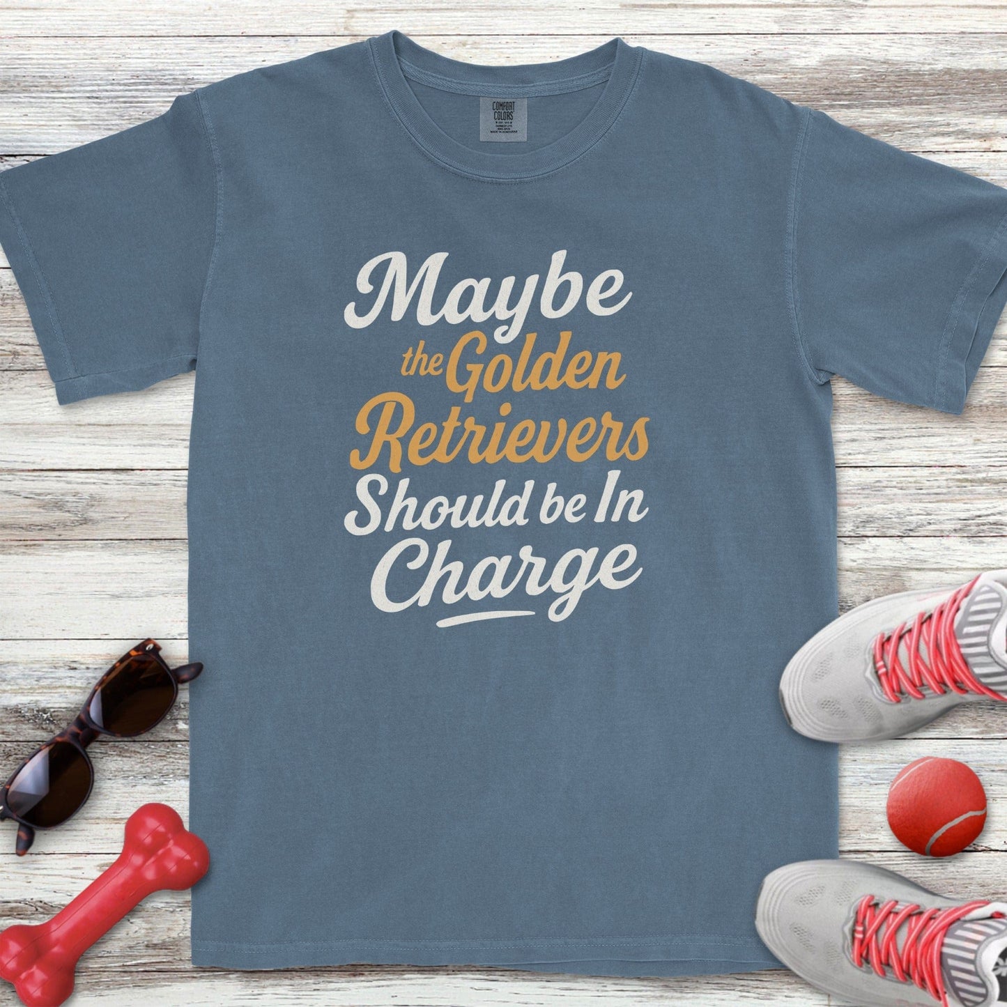 Golden Retrievers in Charge T-Shirt