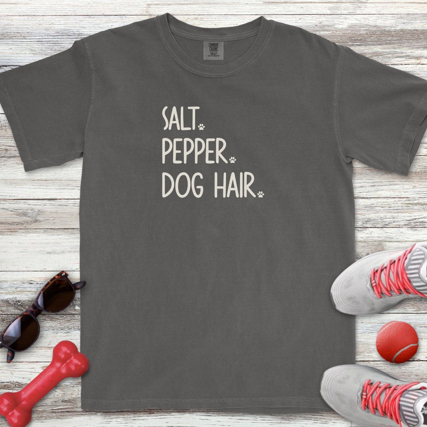 Salt Pepper Dog Hair T-Shirt