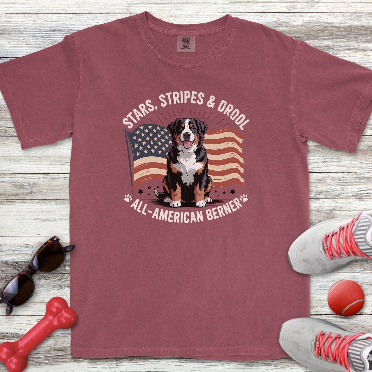 Bernese Mountain Dog All American T-Shirt