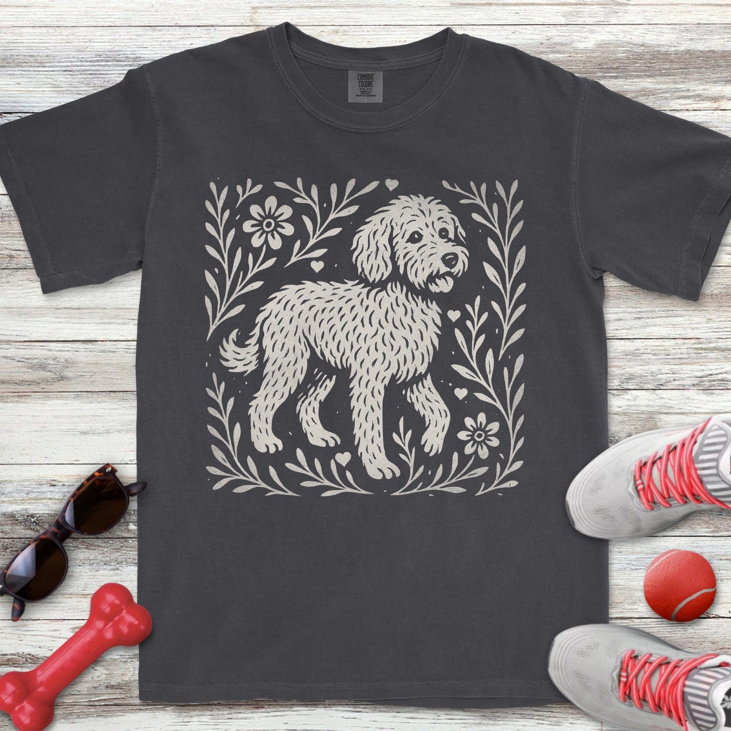 Linocut Doodle T-Shirt