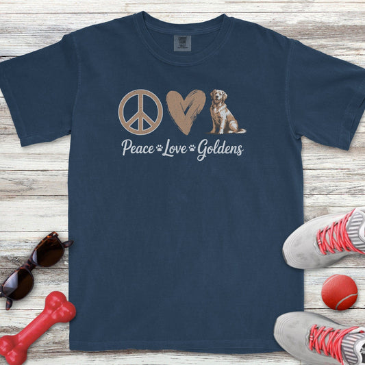 Peace Love Golden Retrievers T-Shirt