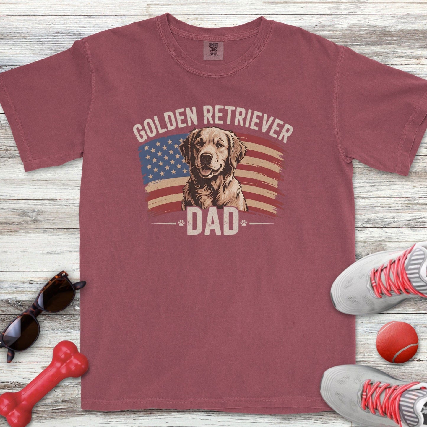 Golden Dad Flag T-Shirt