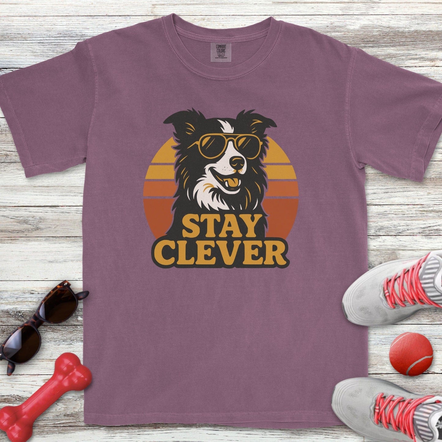 Border Collie Stay Clever T-Shirt