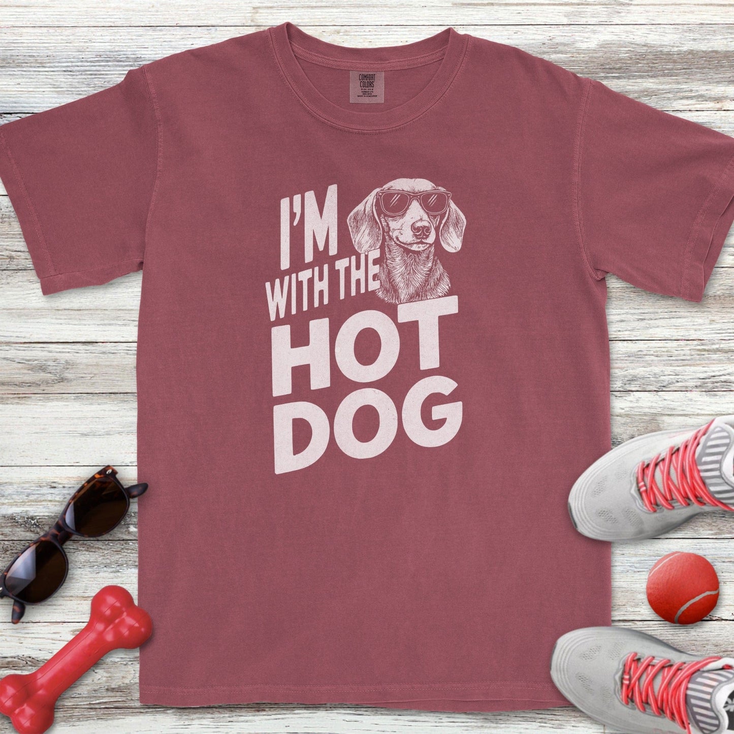 I'm With the Hot Dog T-Shirt