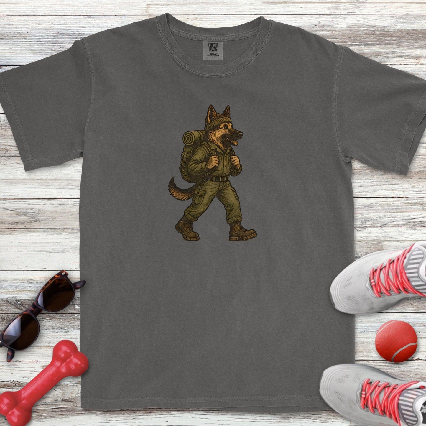 Hiking German Shepherd T-Shirt