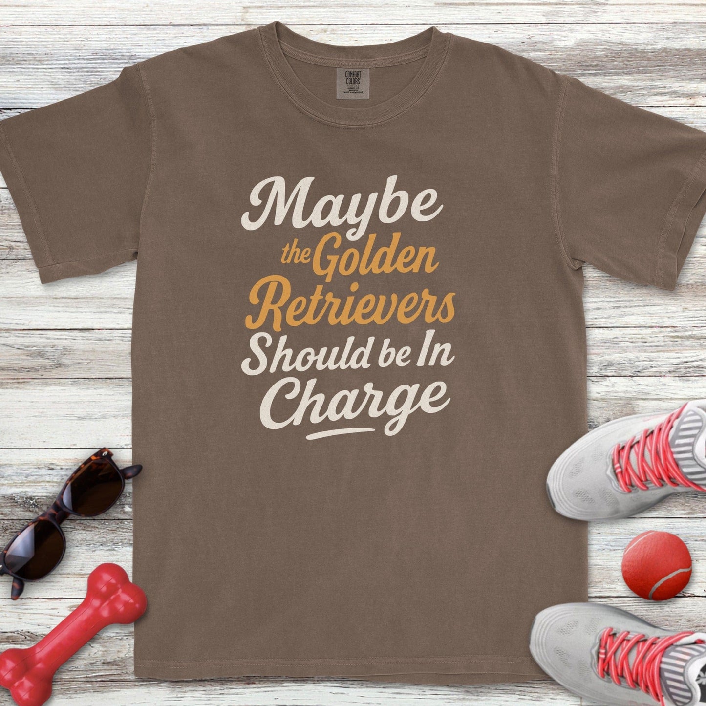 Golden Retrievers in Charge T-Shirt