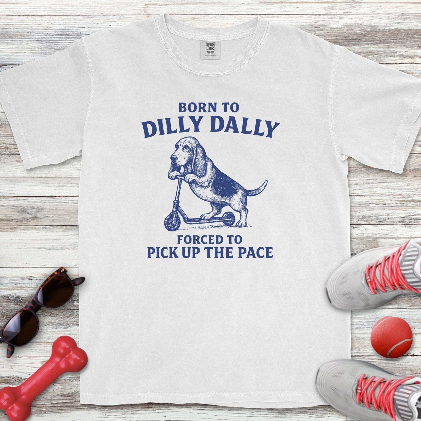 Dilly Dally Basset Hound T-Shirt