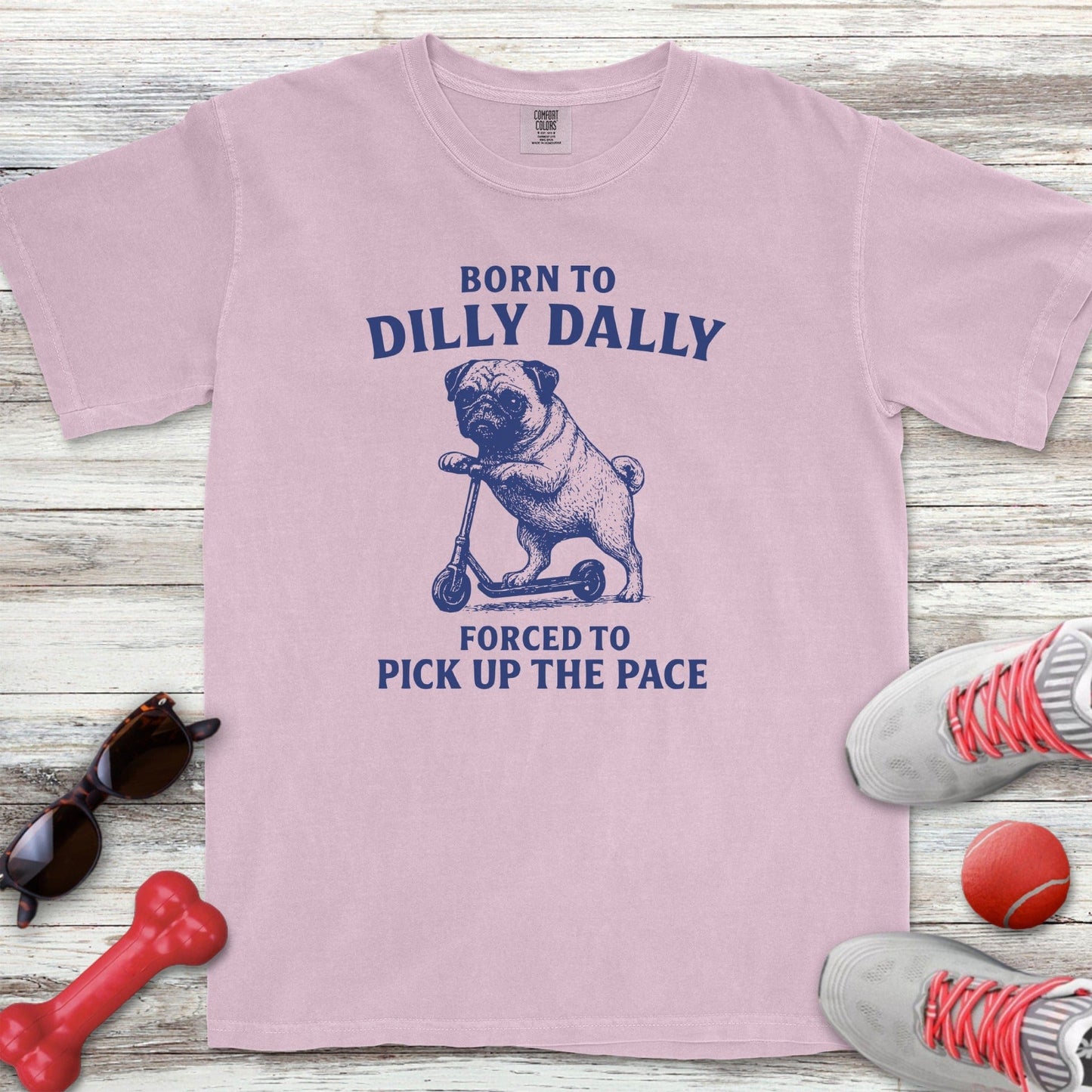 Dilly Dally Pug T-Shirt