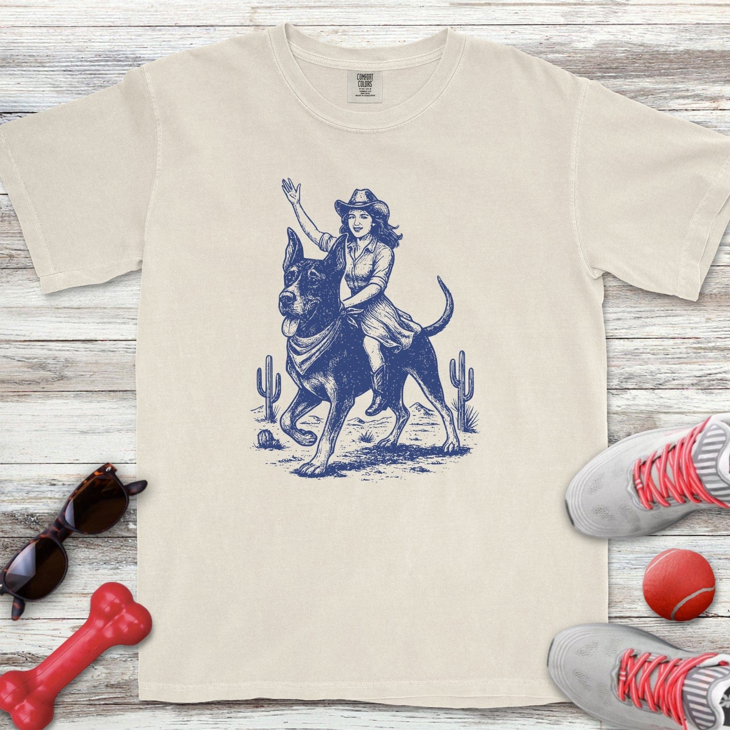 Cowgirl Great Dane T-Shirt