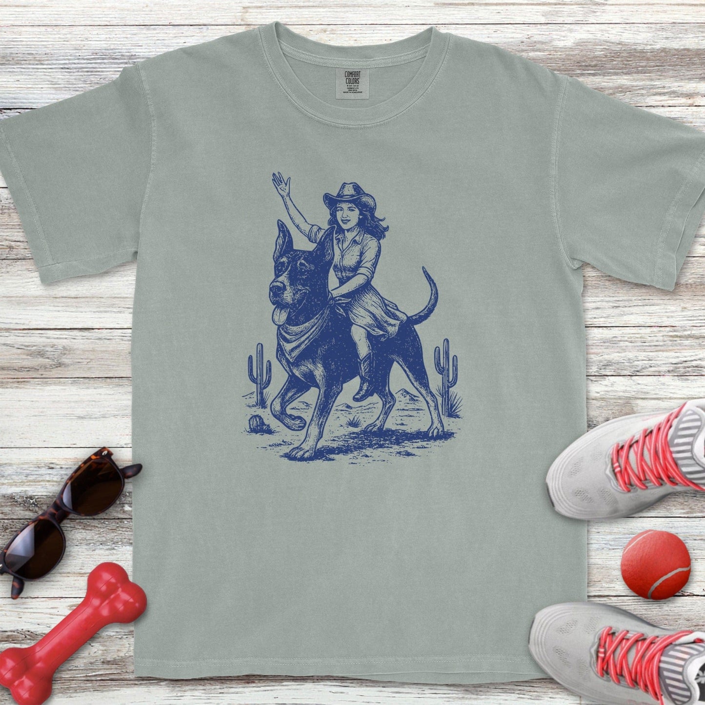 Cowgirl Great Dane T-Shirt