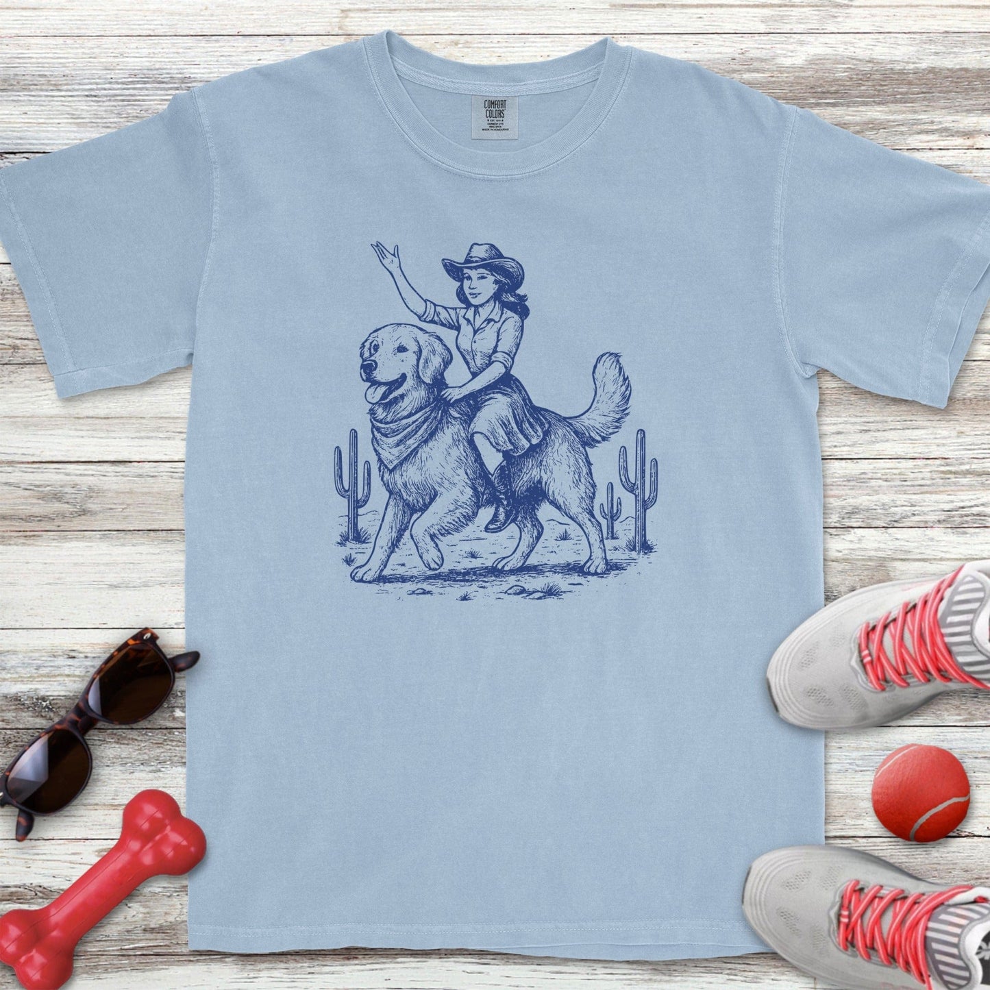 Cowgirl Golden Retriever T-Shirt