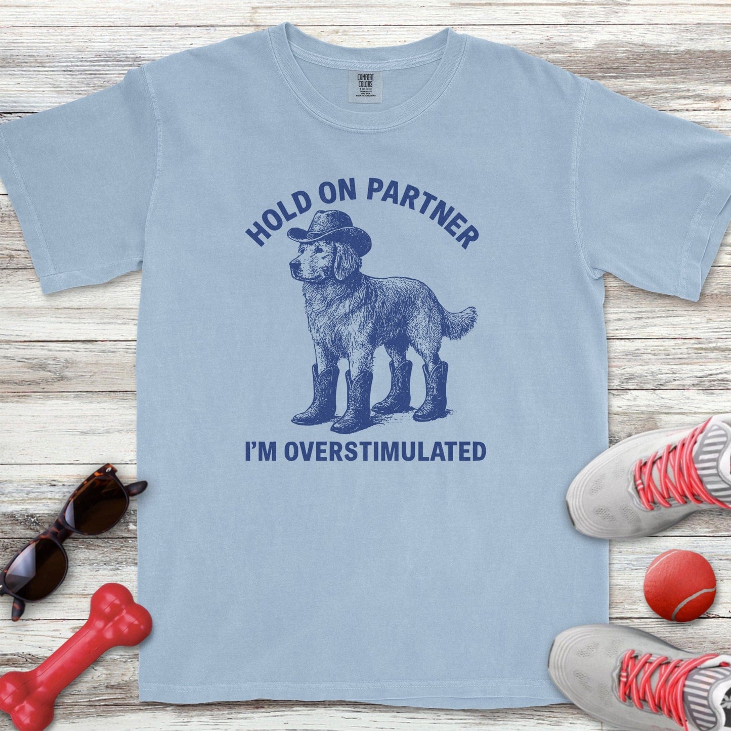 Overstimulated Golden Retriever T-Shirt