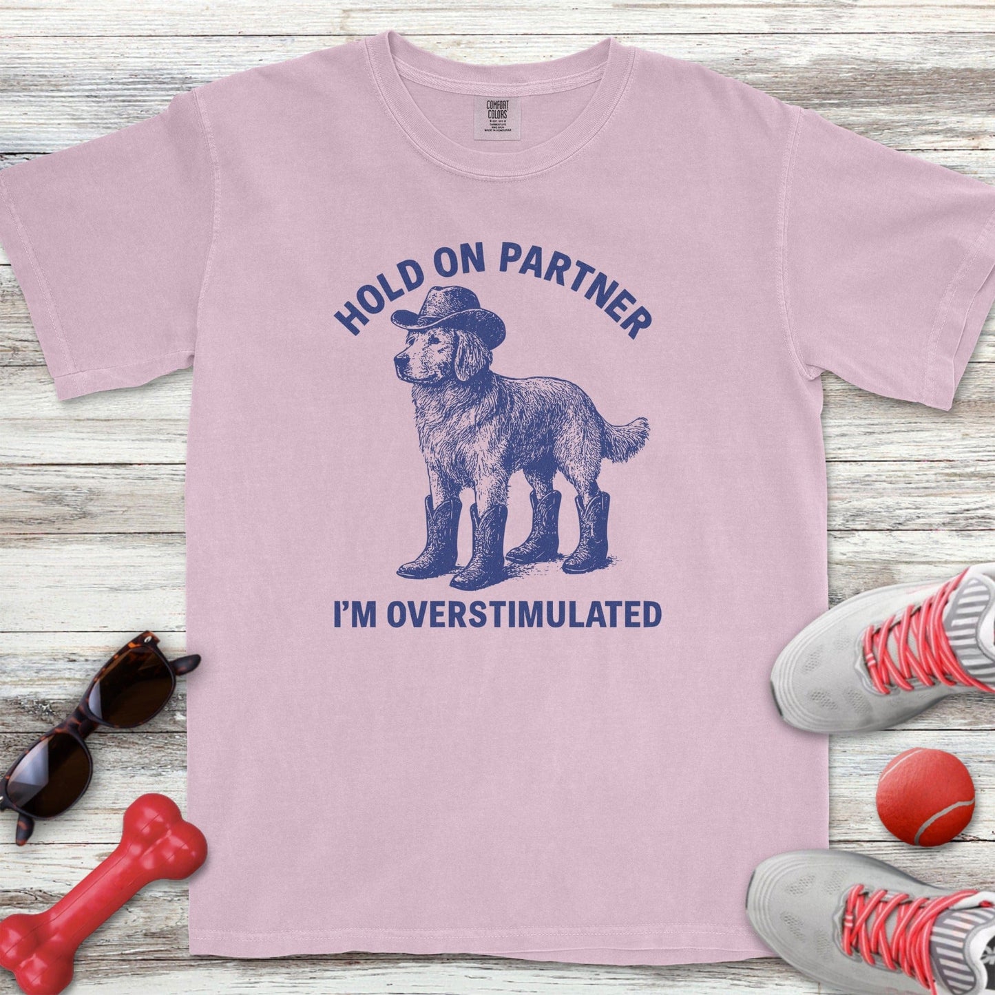 Overstimulated Golden Retriever T-Shirt