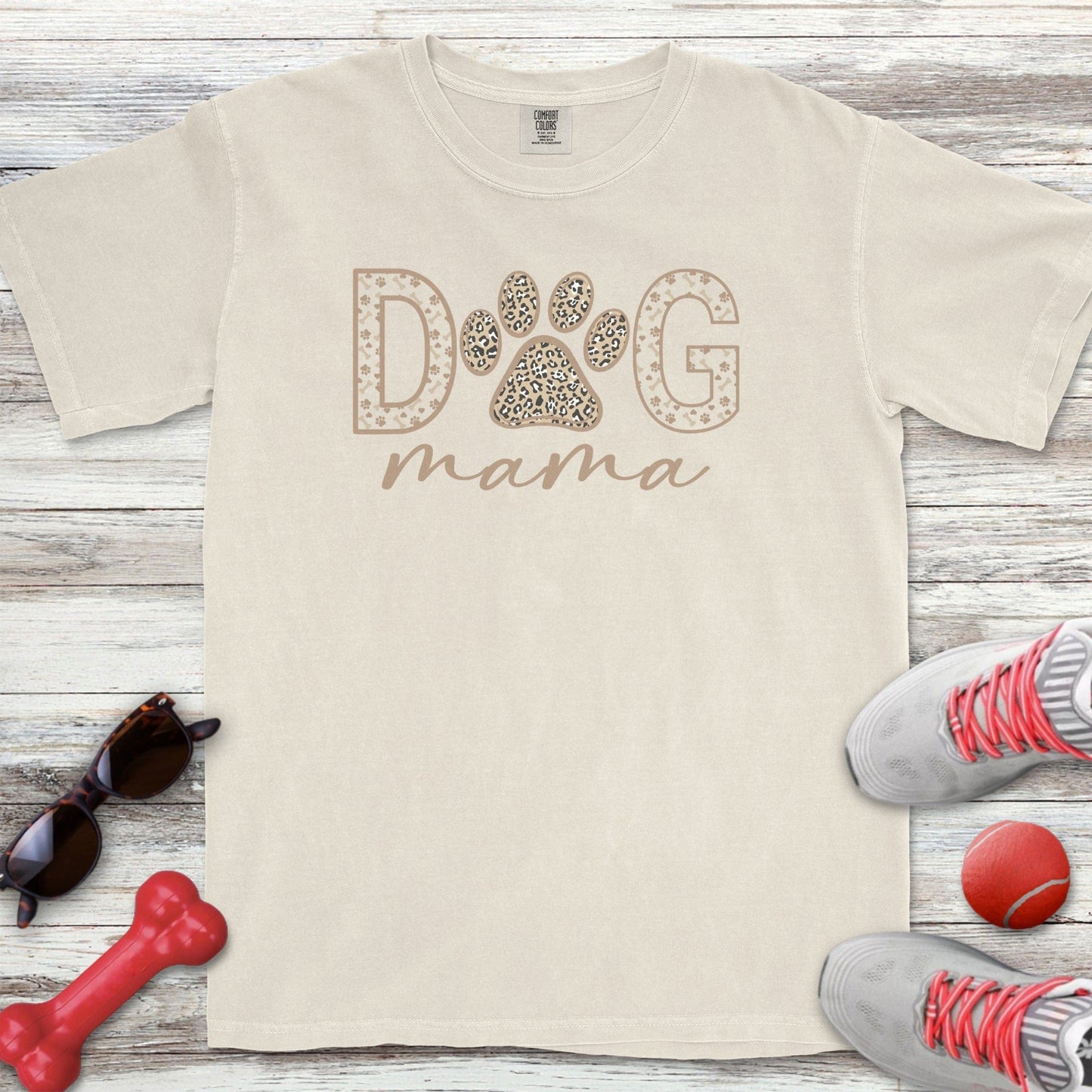 Dog Mama Print T-Shirt