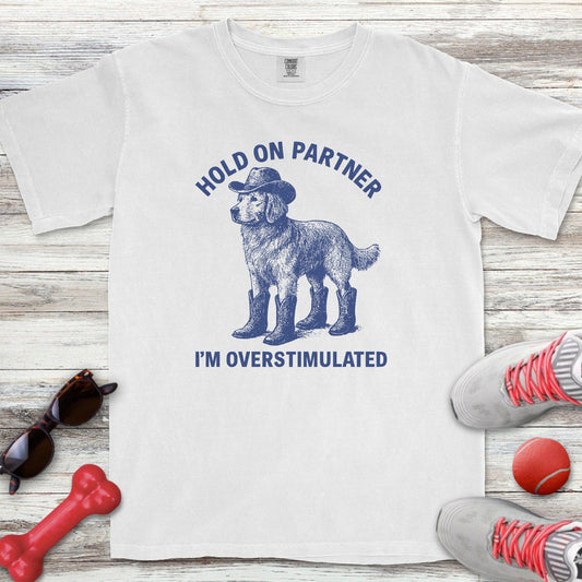 Overstimulated Golden Retriever T-Shirt